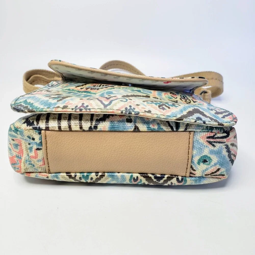 Sakroots Crossbody Bag‎ Women’s Campus Coated Canvas Mini Flap Messenger